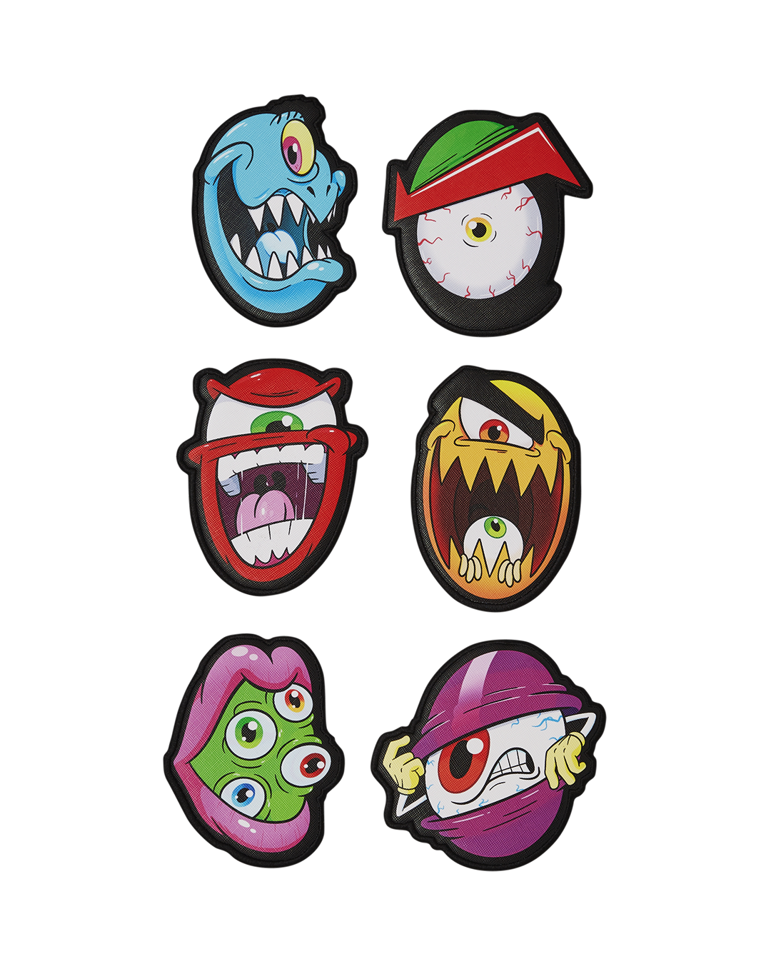 MONEY BOYS SPLIT CRAZY EYES ?C 6 REMOVABLE VELCRO EYE PATCHES - Image 17