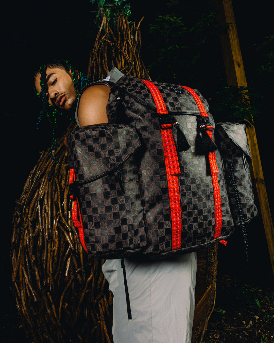 A.I. AFRICAN INTELLIGENCE MIDNIGHT MAGIC BACKPACK - SANDFLOWER COLLAB - Image 4
