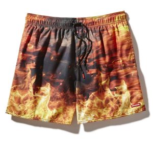 CAMO FIRE SHOTO SWIM TRUNKS